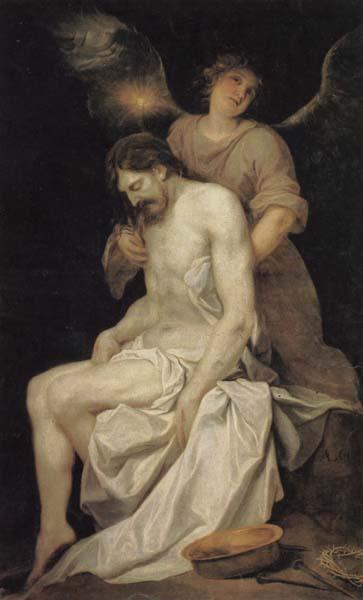 Cano, Alonso The Dead Christ Supported by an Angel oil painting picture